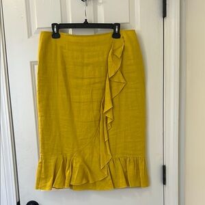 Yellow Ruffled Skirt